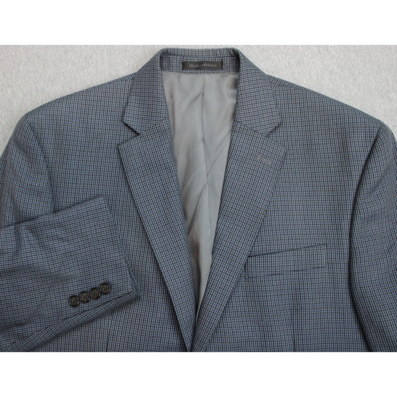 Lauren Ralph Lauren Blazer Mens 42R Houndstooth 2 Buttons Single Breasted - Picture 1 of 9